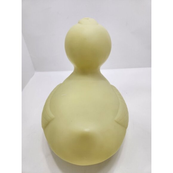 Vintage Prestige Giant 9" Tall 10" Long Pale Yellow Rubber Duck - Picture 5 of 11